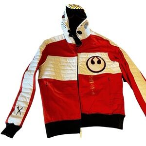 Marc Ecko Men's Star Wars X-Wing Pilot Full Zip-Up Hoodie Jacket Size M